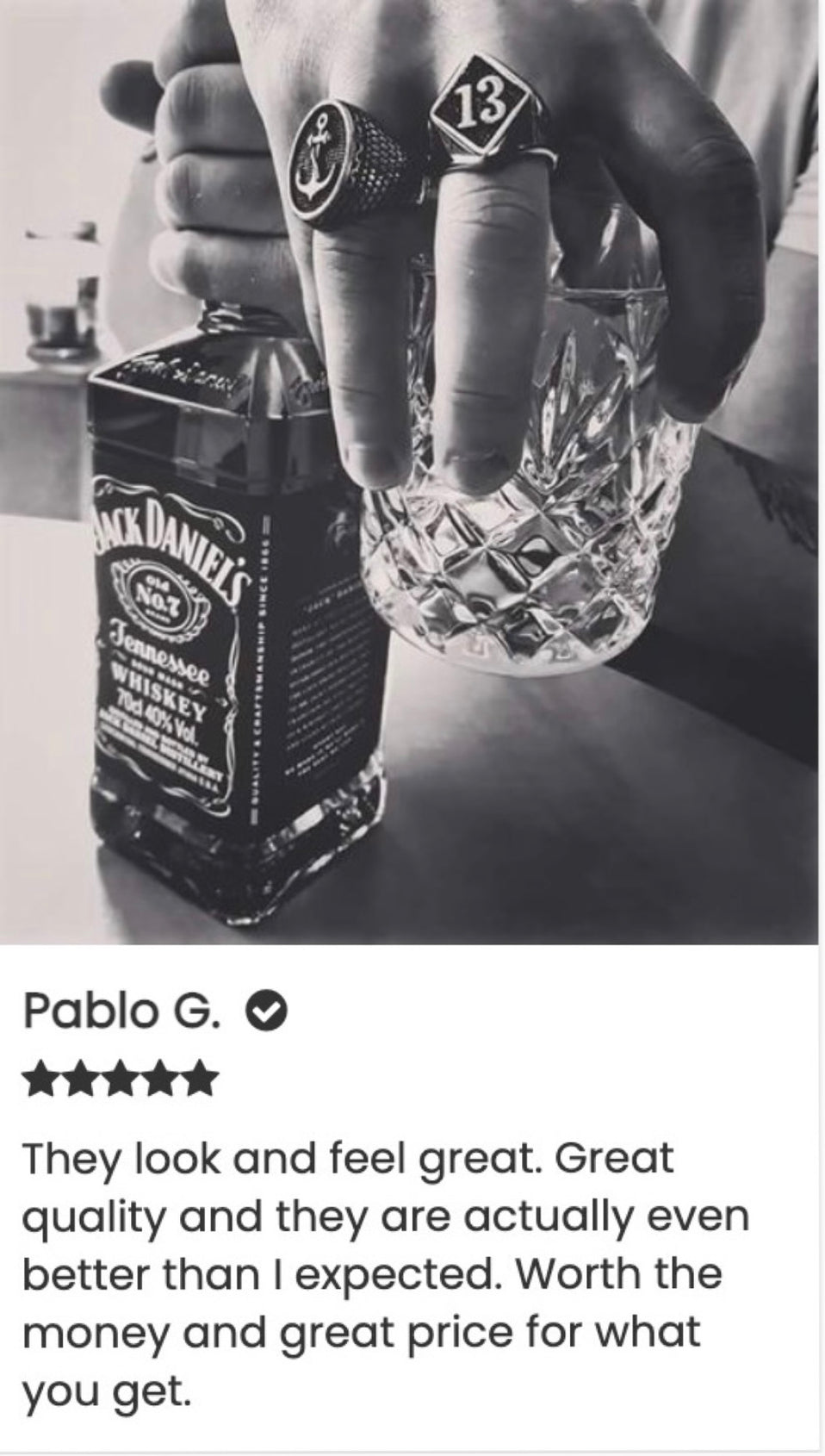 Rebel Saint Co Customer Review: Great quality rings, better than expected, worth the money.