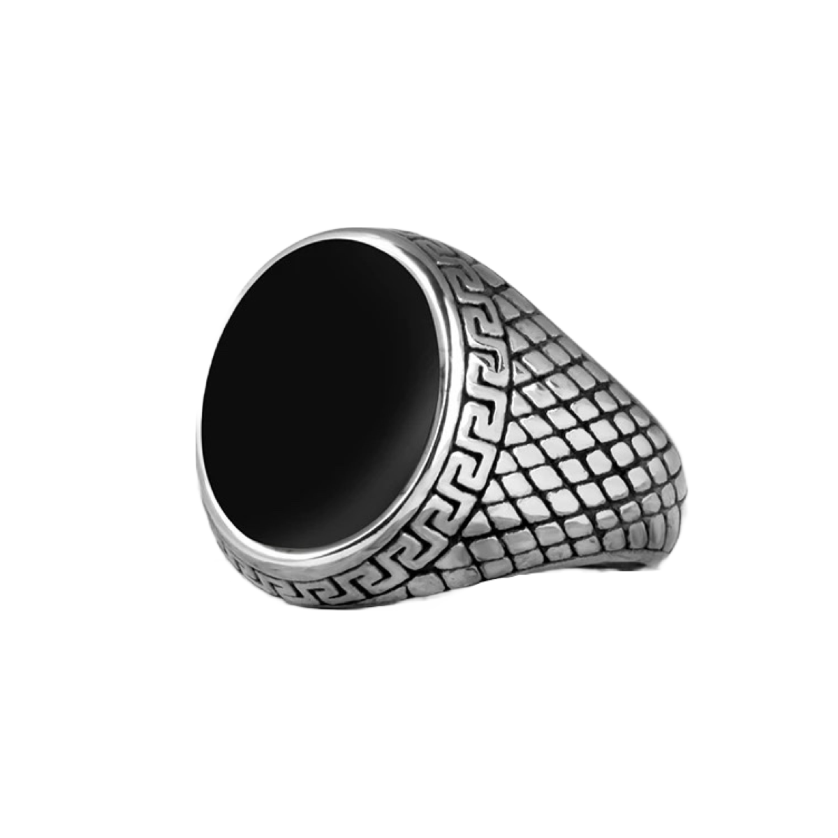 Black Signet Stone Ring