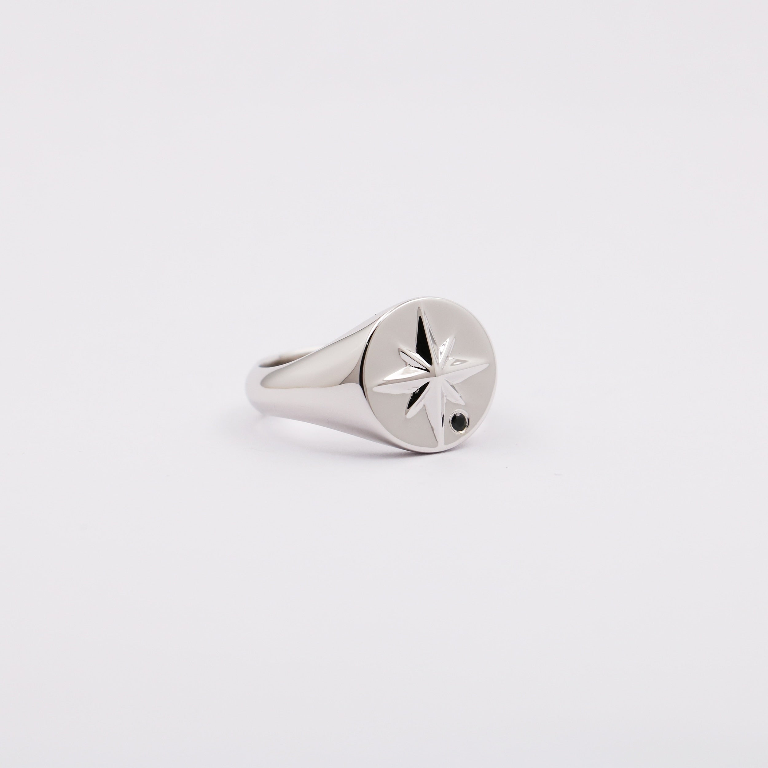Sterling Silver Minimal Navigator Ring