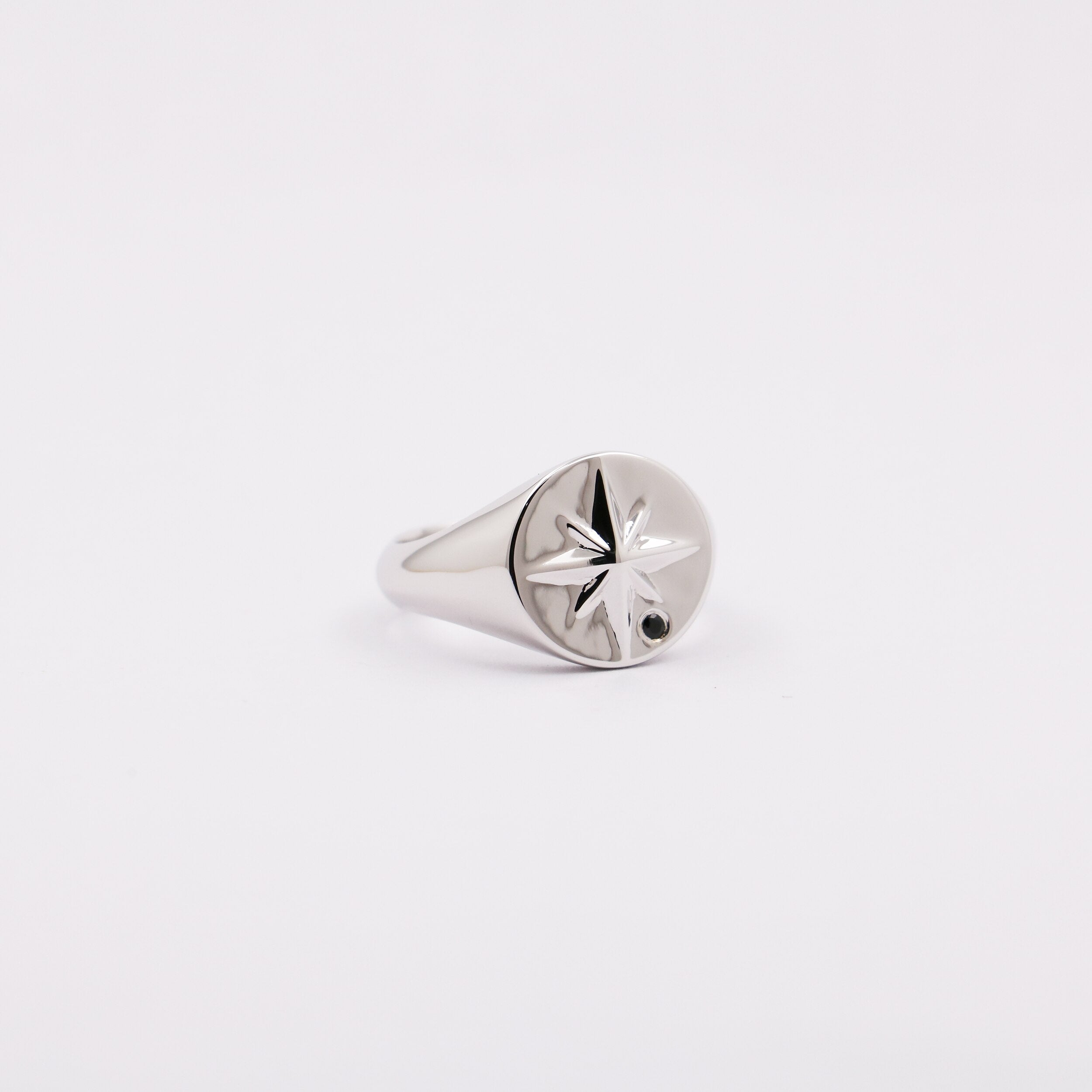 Sterling Silver Minimal Navigator Ring