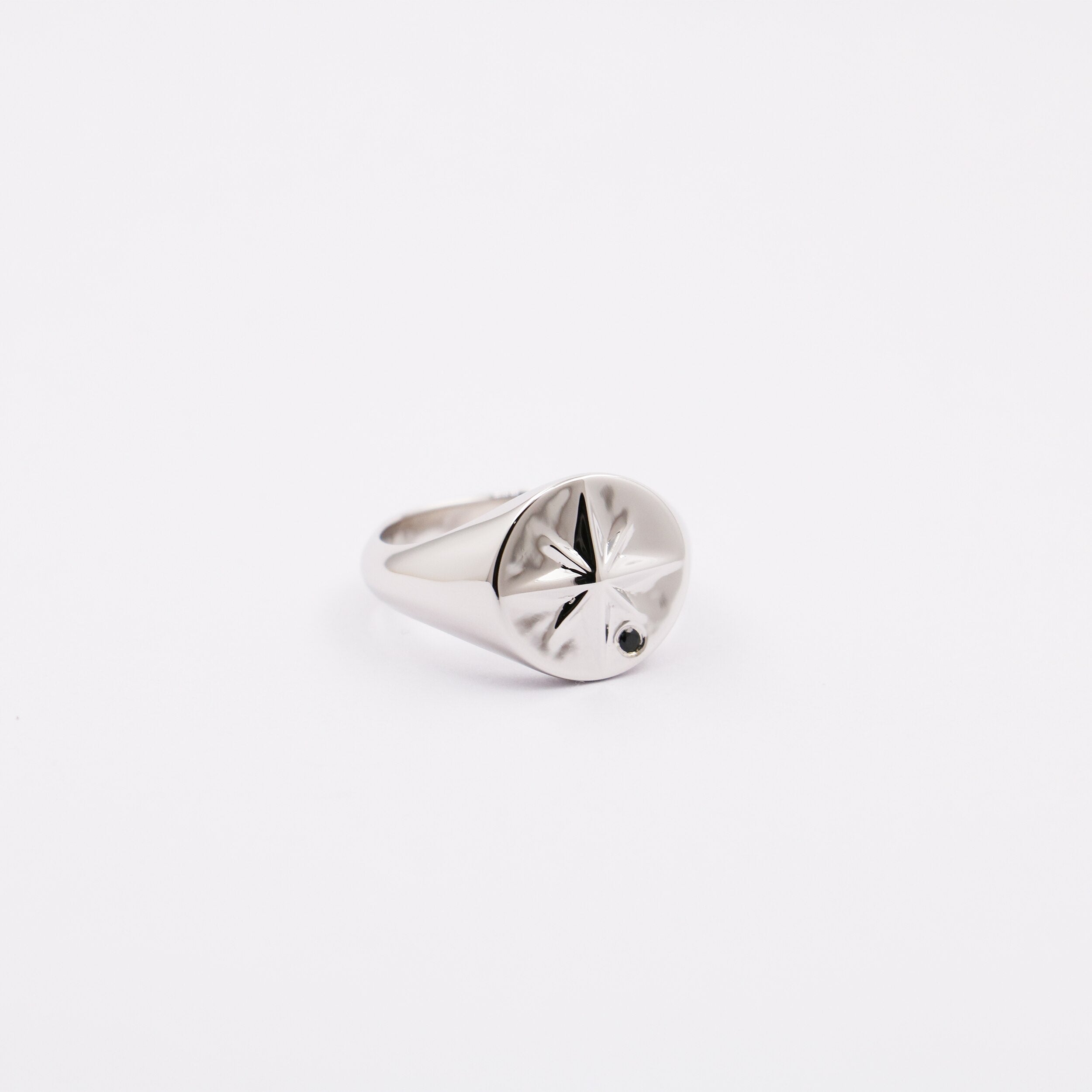 Sterling Silver Minimal Navigator Ring