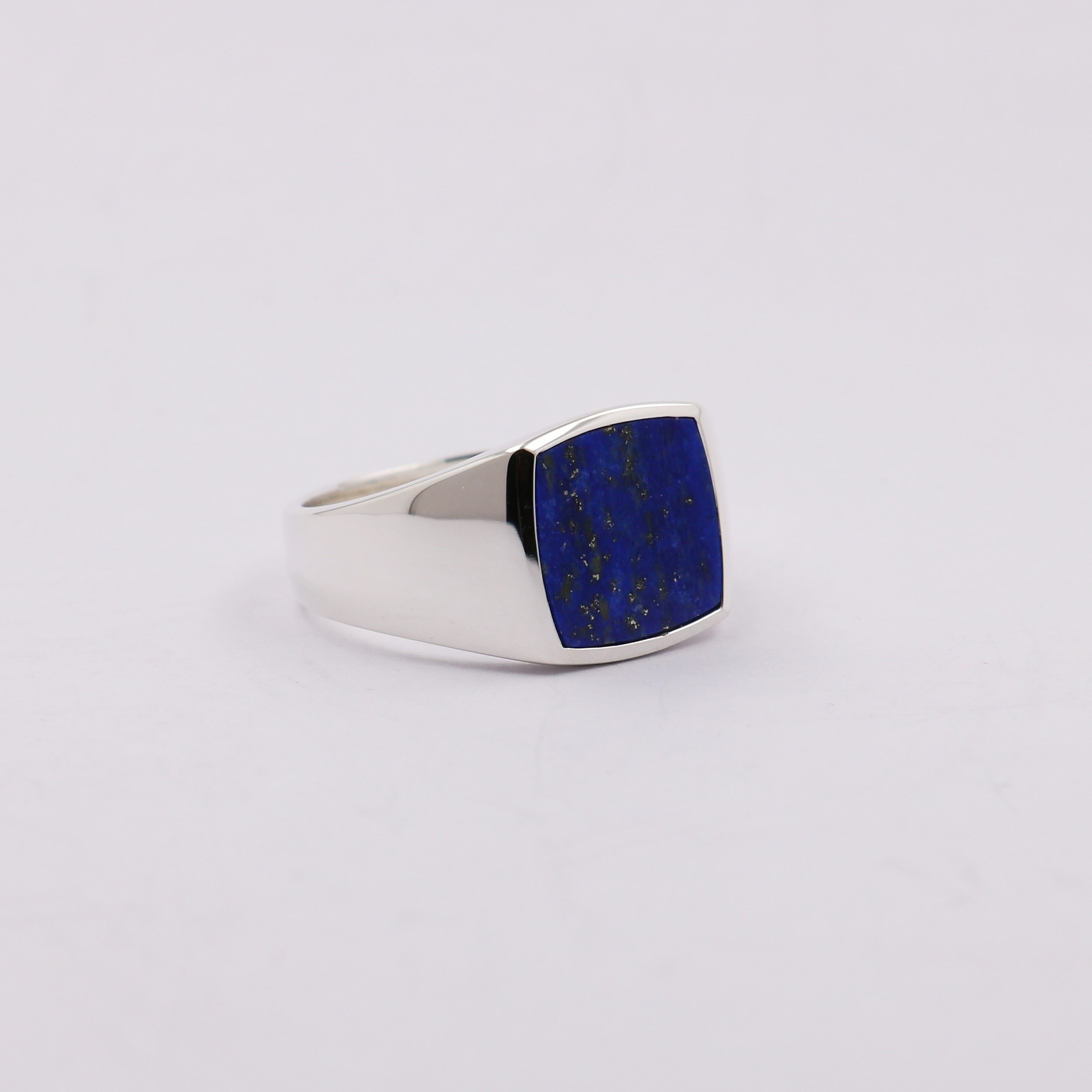 A Lazuli Wisdom Ring | Sterling Silver from Rebel Saint Co with a lapis lazuli stone.