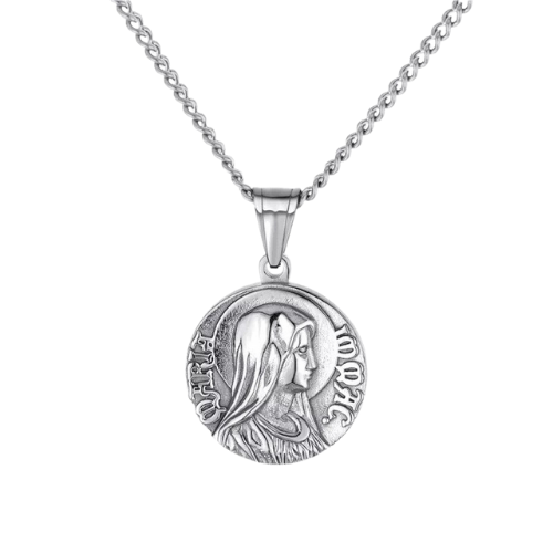 Mary Coin Pendant Necklace