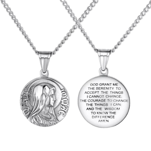 Mary Coin Pendant Necklace