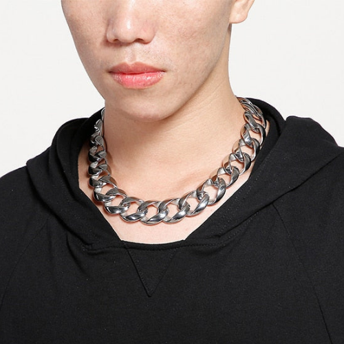 24mm Heavy Chain Loop-link Necklace