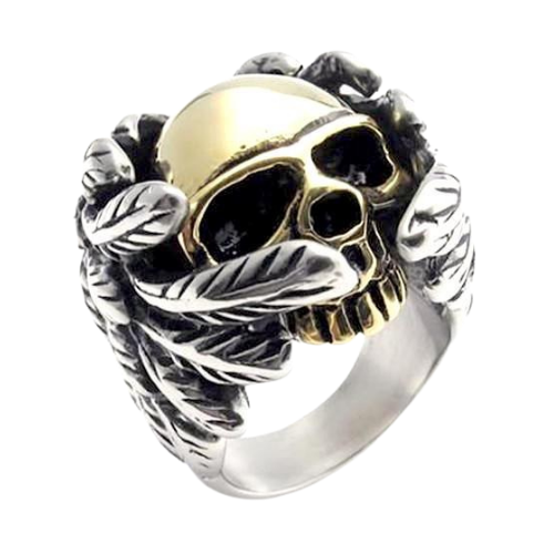 Angel of Death Skull Ring