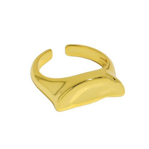 925 Warped Crescent Ring