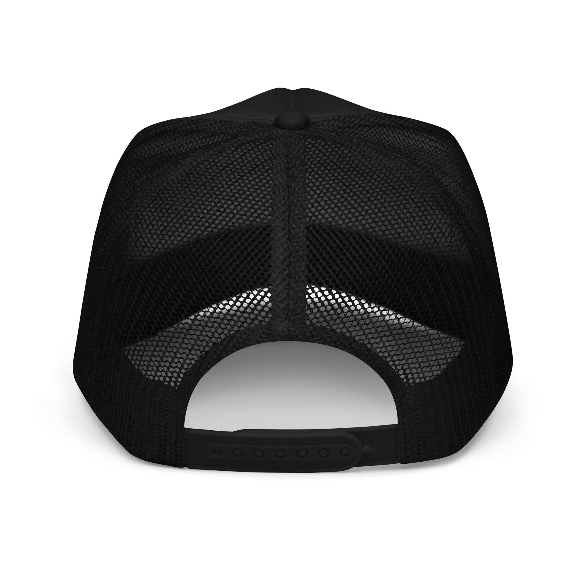 Memento Mori White Foam trucker hat
