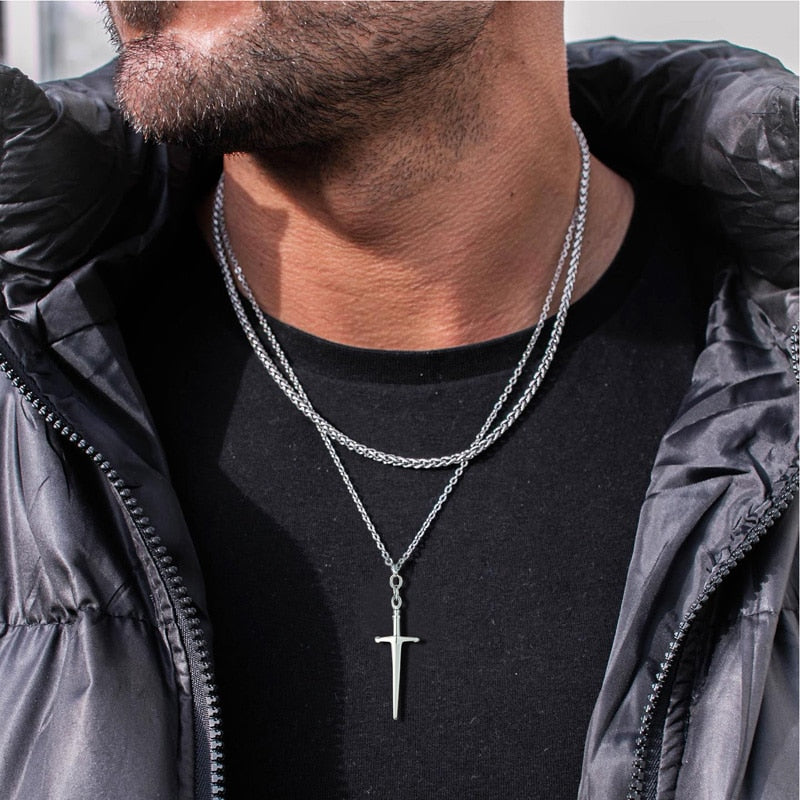 Dagger Pendant Necklace
