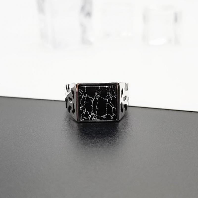 925 Marble Top Ring