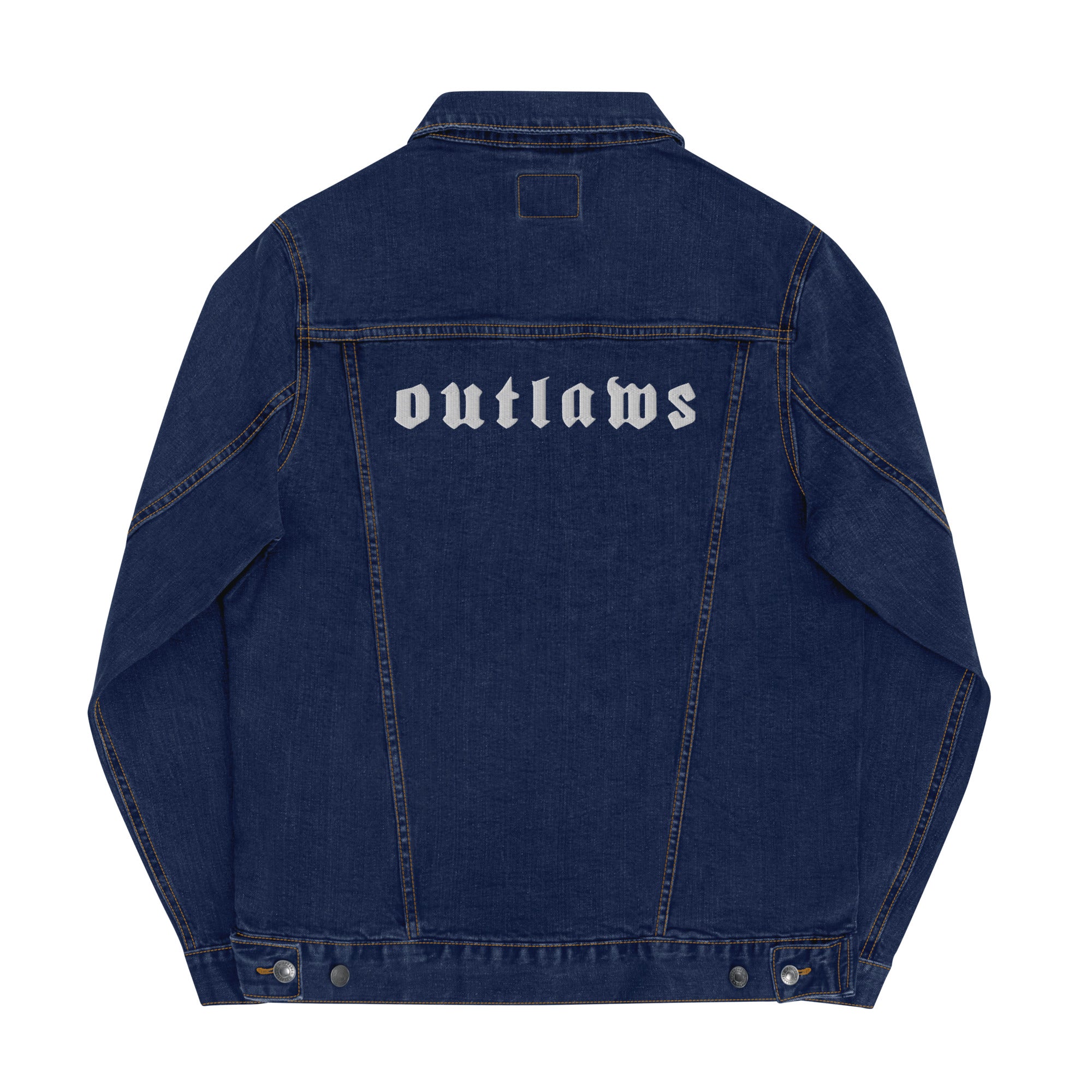 Outlaws White Unisex denim jacket