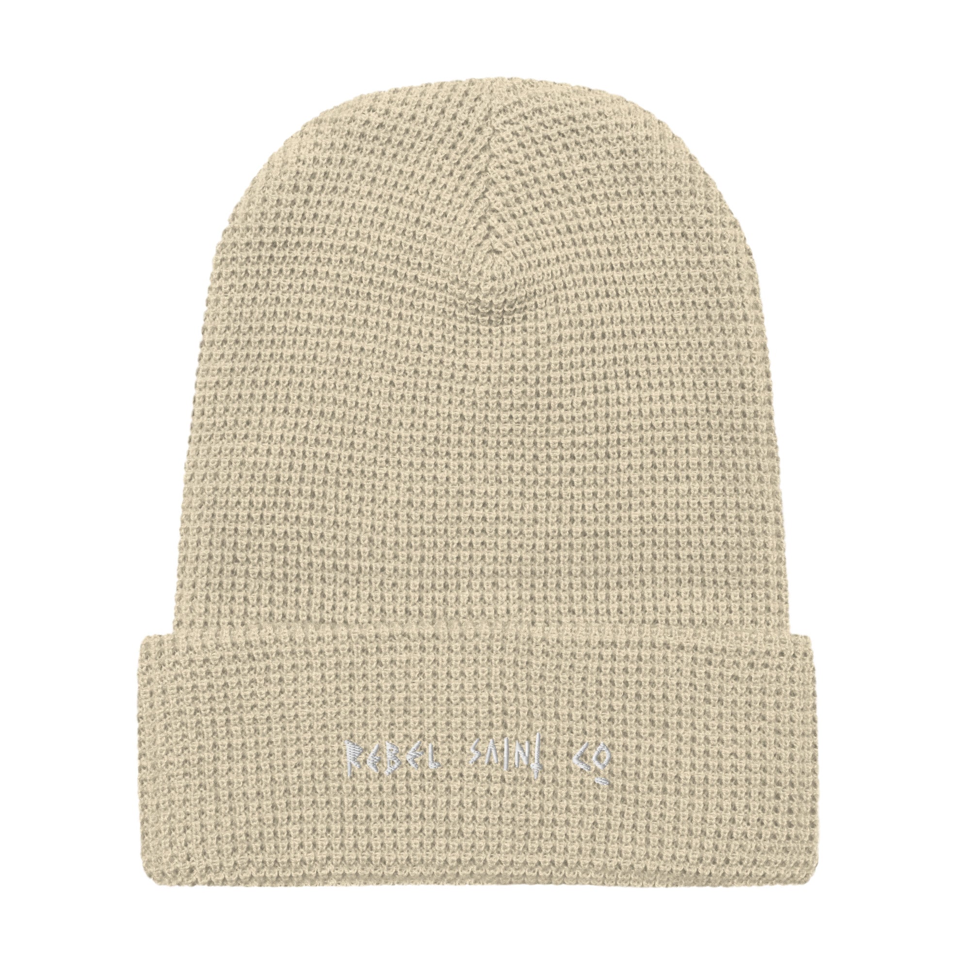 Rebel Saint co White Waffle beanie