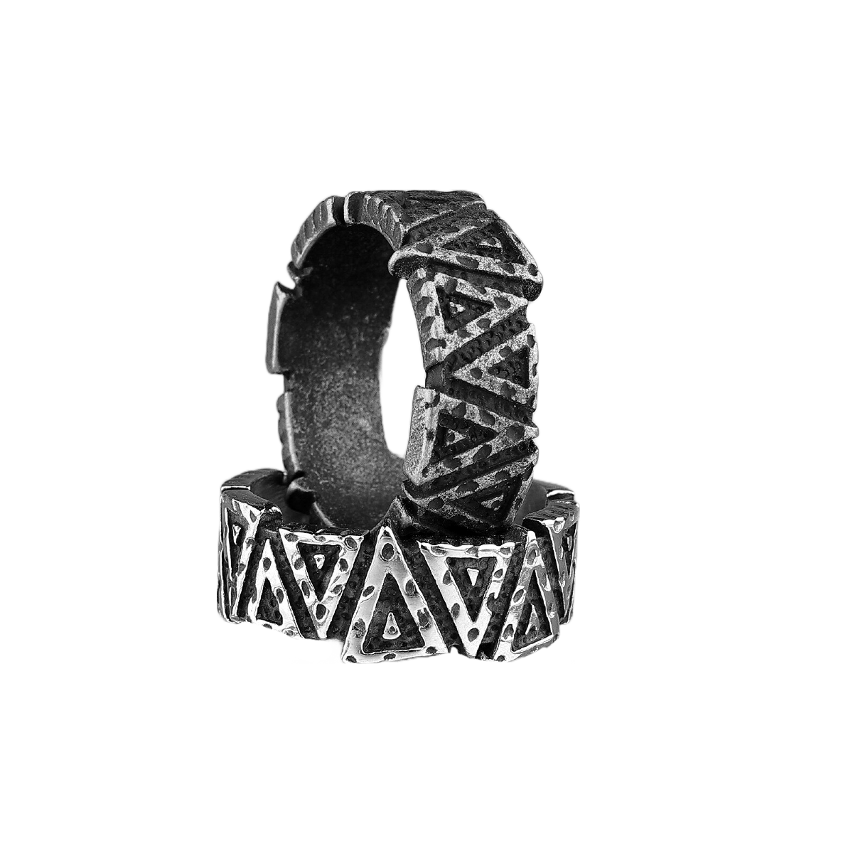 Carved Triangle Ring