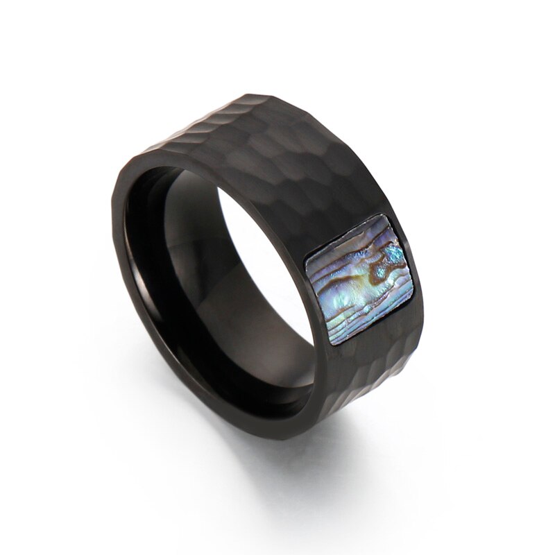 An Aurora Waves ring with a hammered finish, from Rebel Saint Co.