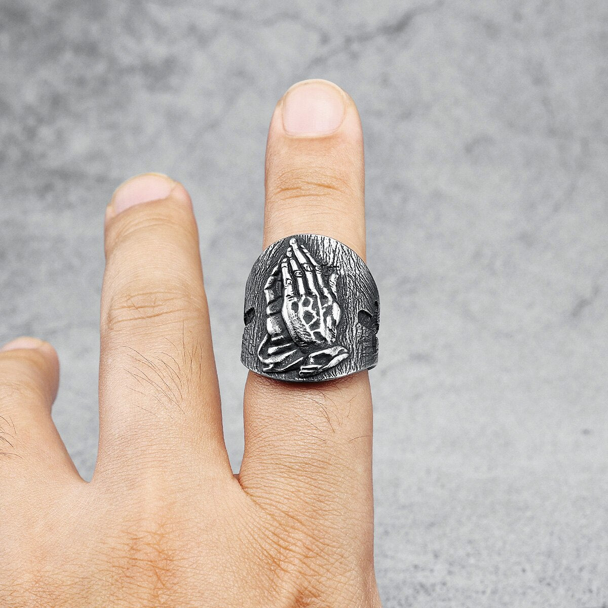 Carved Pray Ring