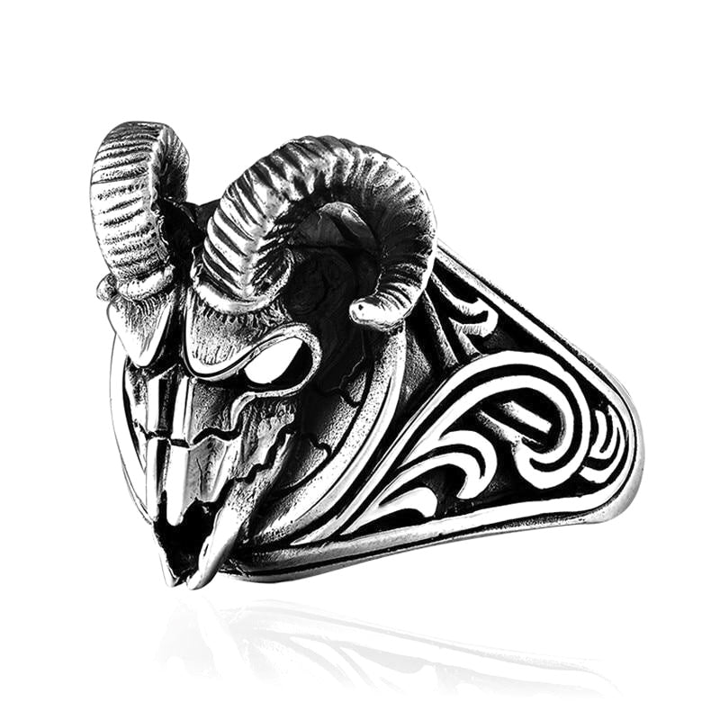 Ram Skull Ring