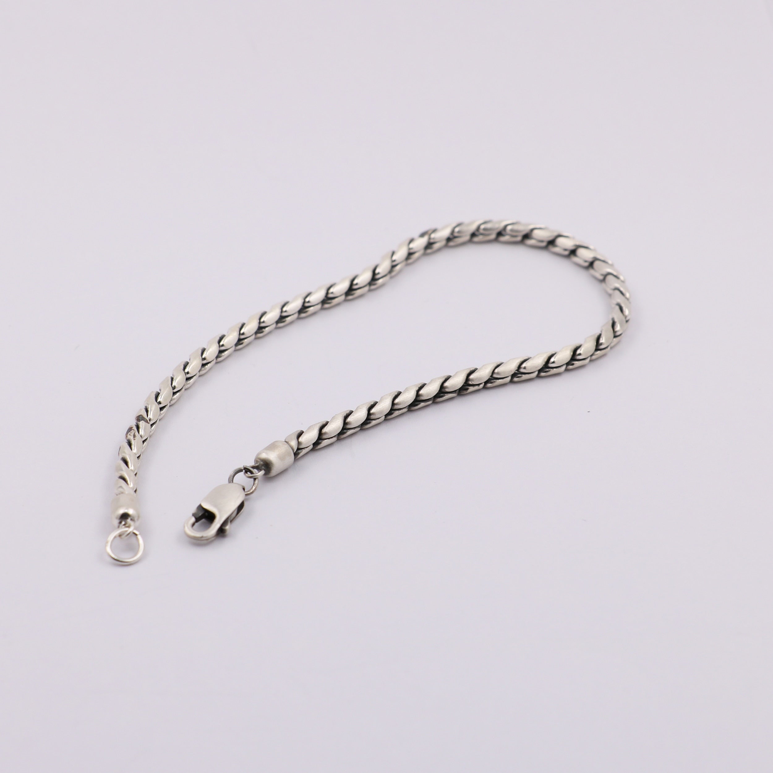 925 Oxidized Rope Chain Bracelet