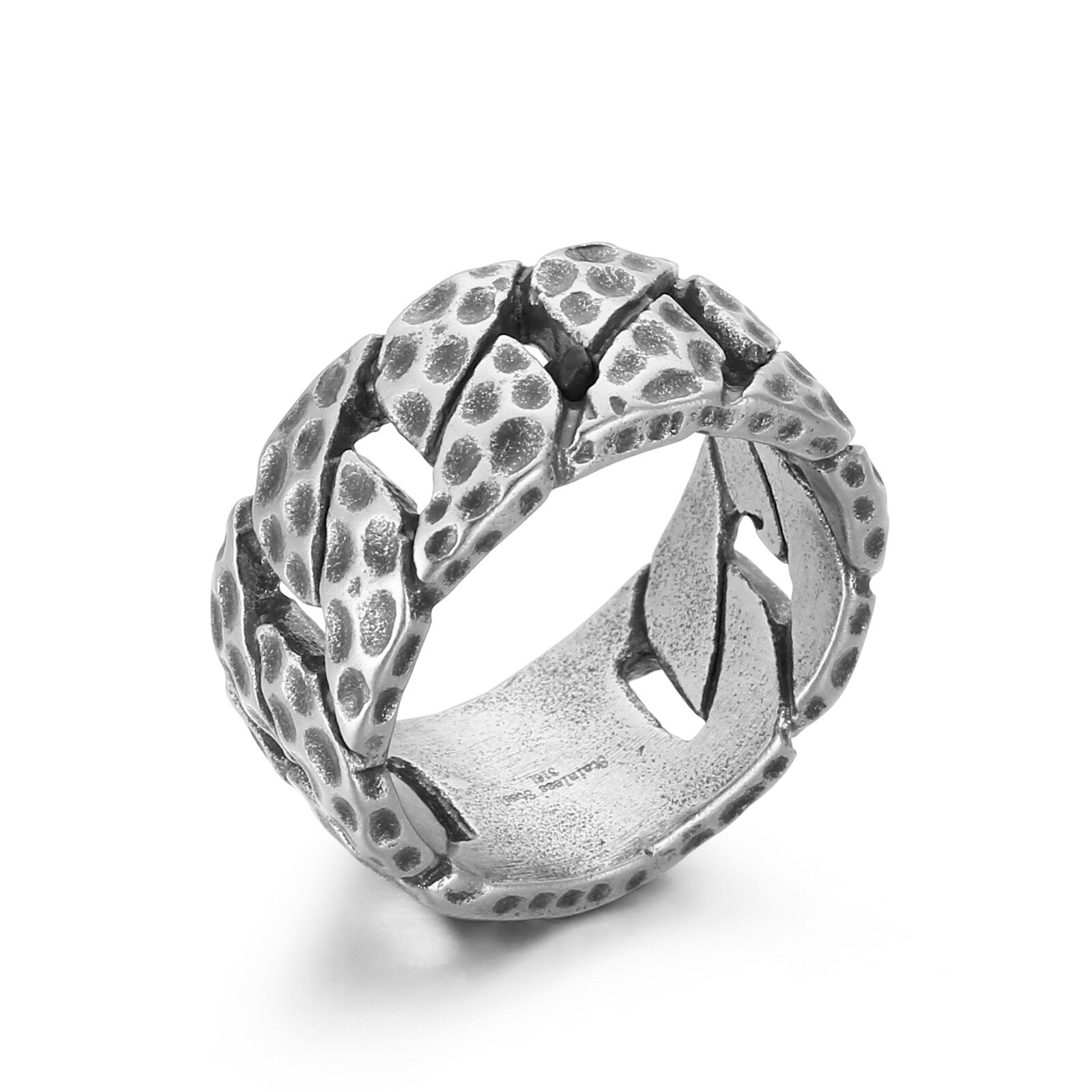 Hammered Chain Ring