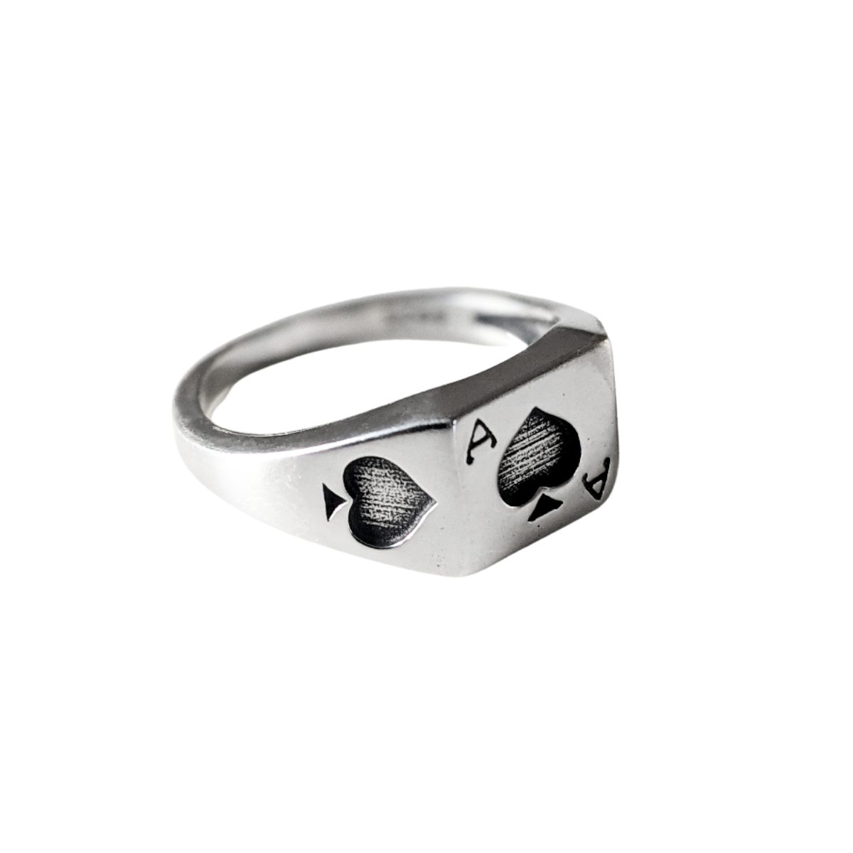 925 Ace of Spades Ring