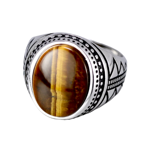 925 Natives Tiger Eye Ring