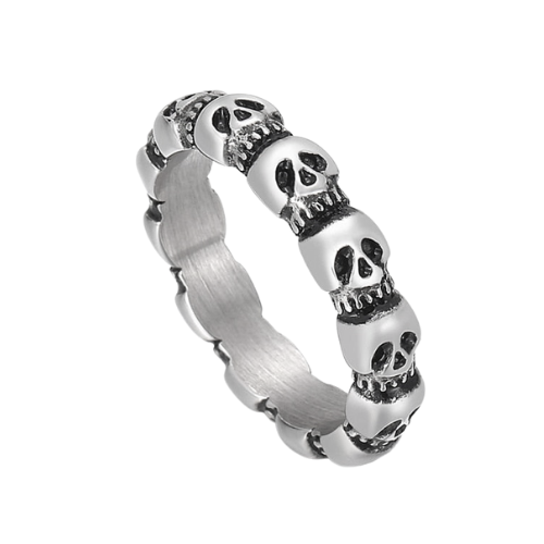 Skull line Ring