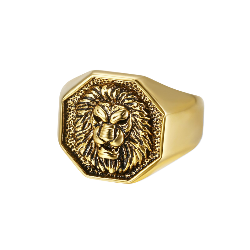 Lion Head Stamp Ring