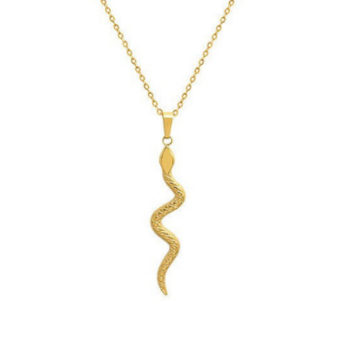 Snake pendant necklace