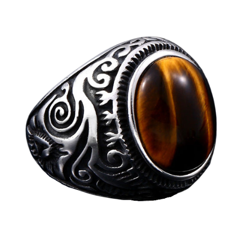 A Moonlit Drifter Ring by Rebel Saint Co with an ornate design.