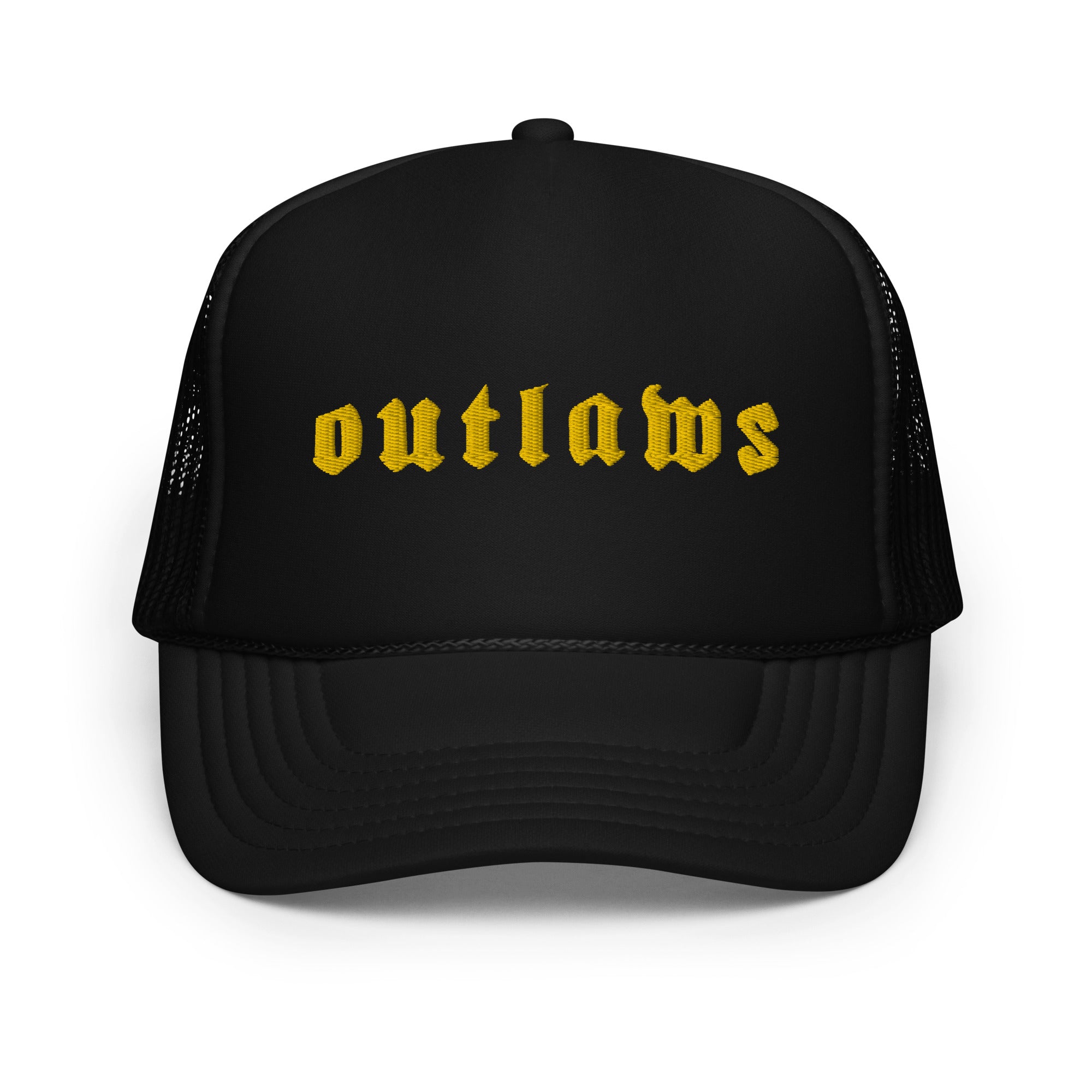 Outlaws Yellow Foam trucker hat