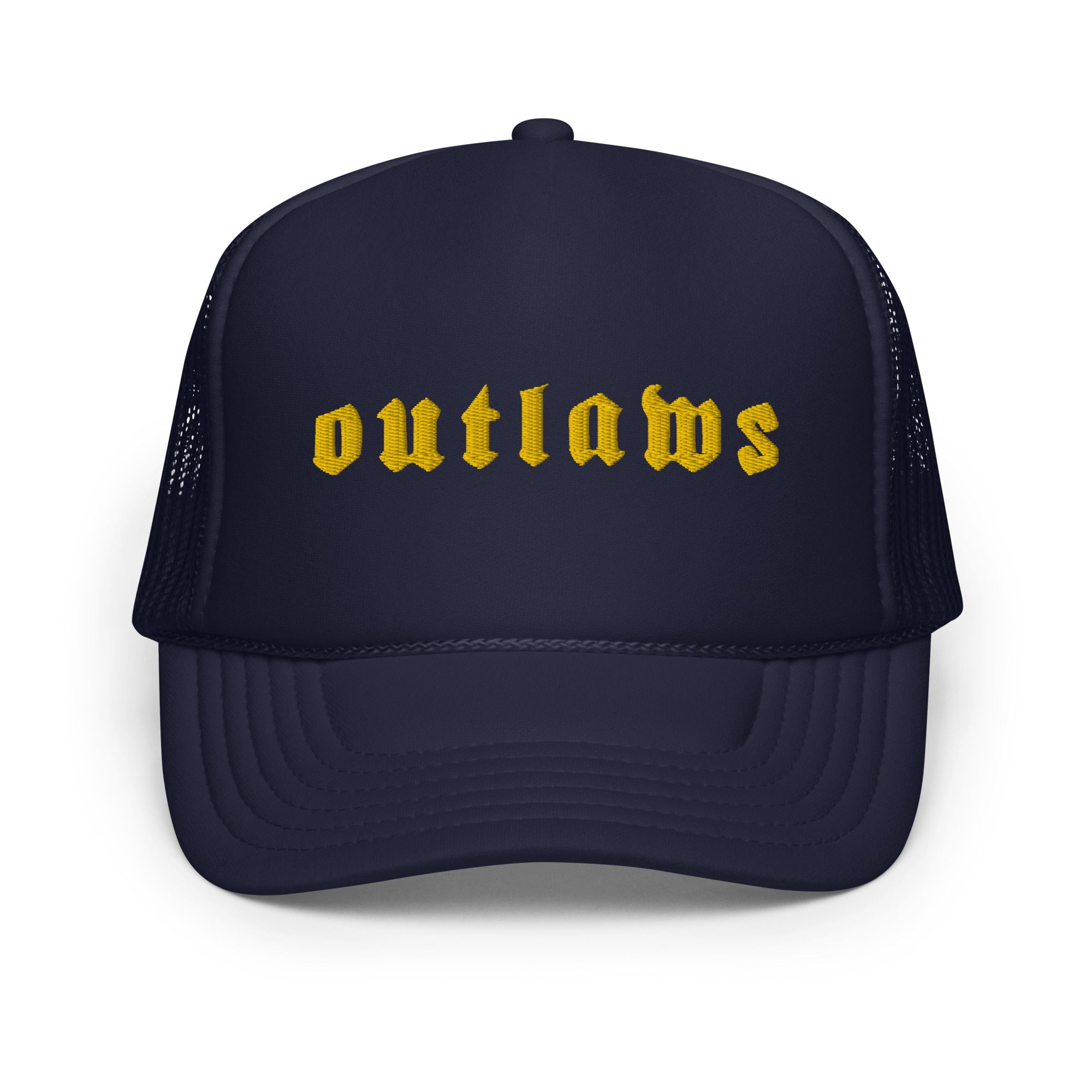 Outlaws Yellow Foam trucker hat