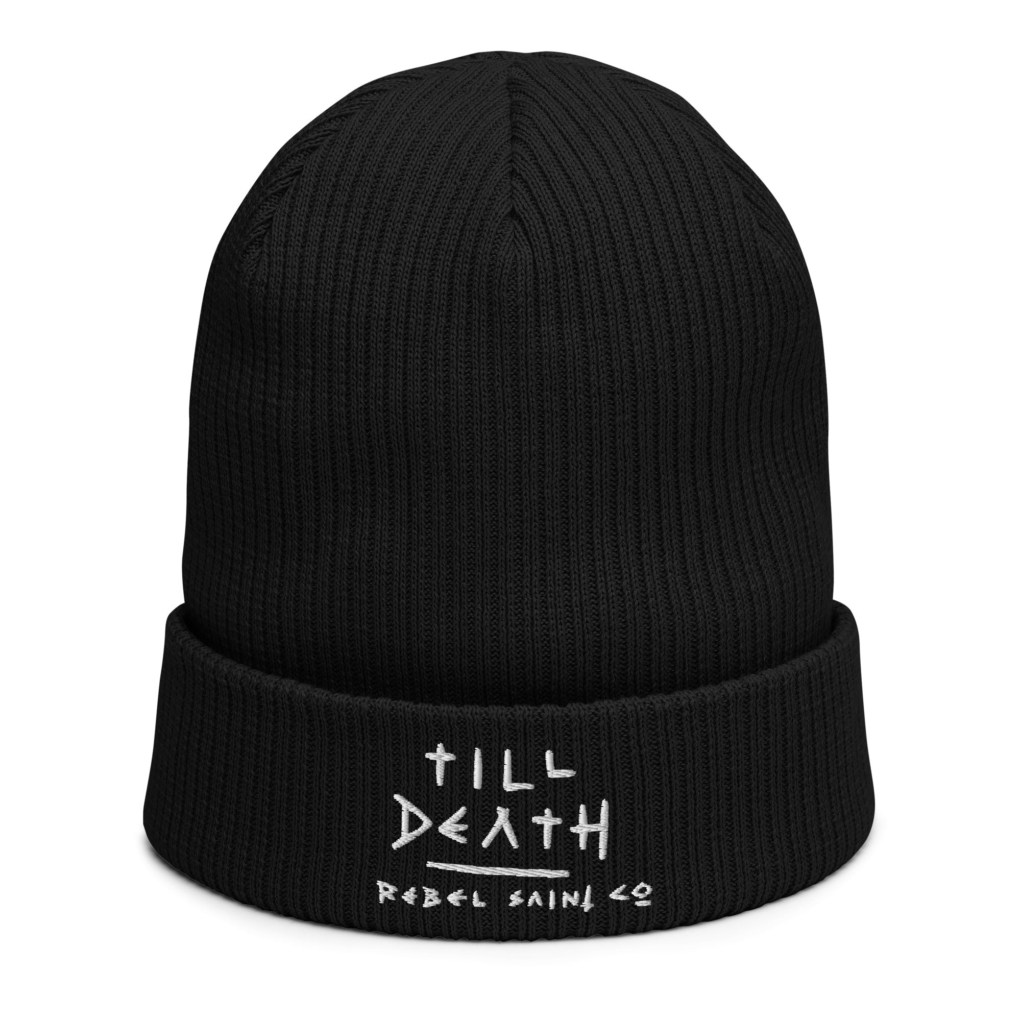 Till Death RS Organic ribbed beanie