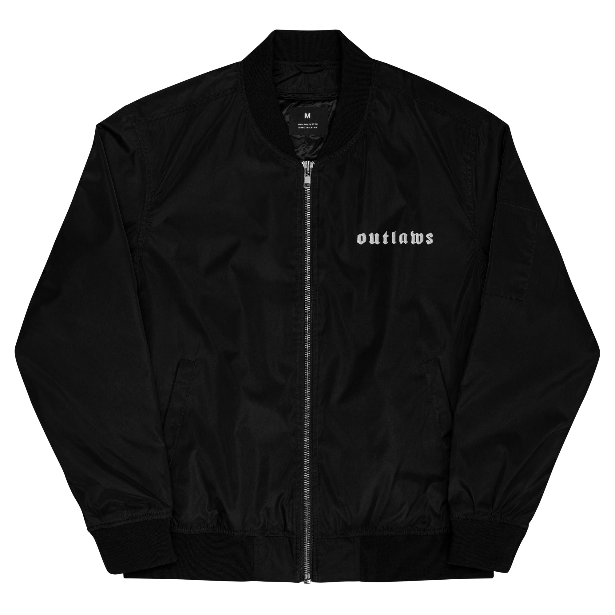 Outlaws Premium recycled bomber jacket