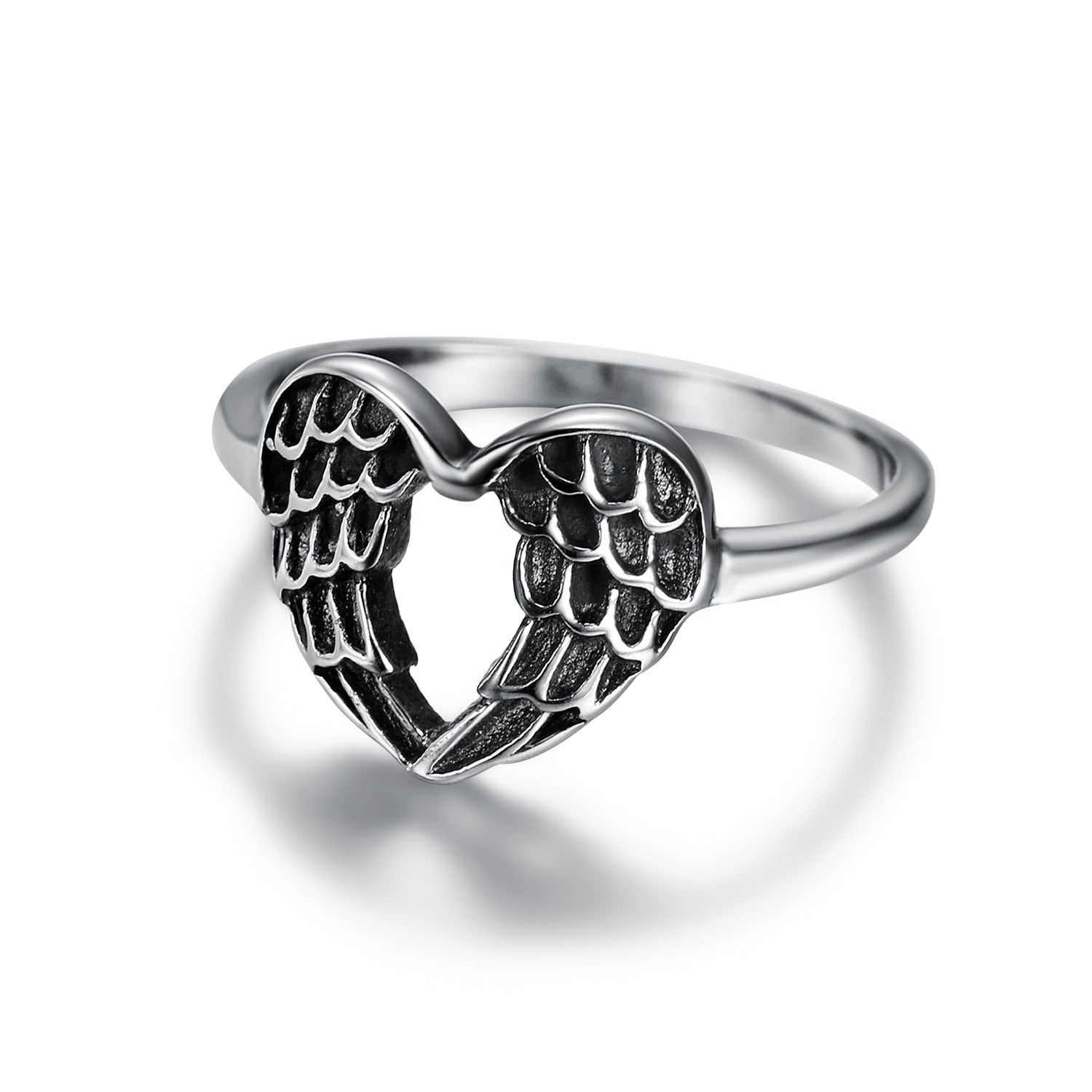 Heart Wing Stack Ring