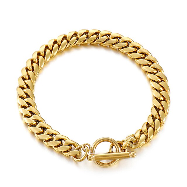 8mm Cuban Toggle Bracelet