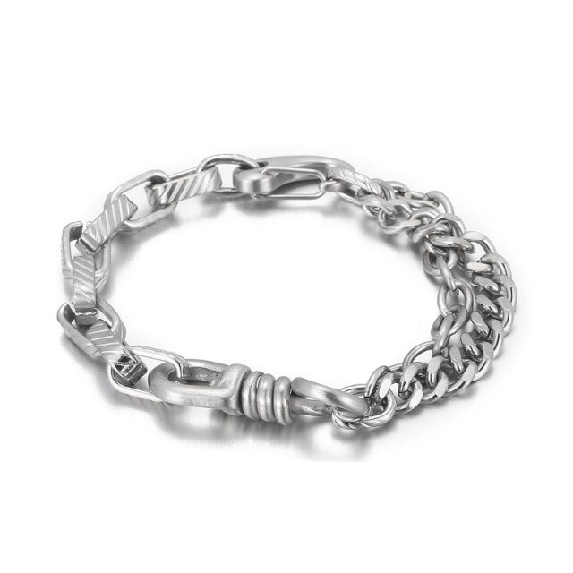 Split Punk Chains Bracelet