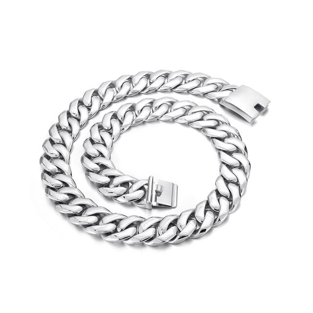 24mm Heavy Chain Loop-link Necklace