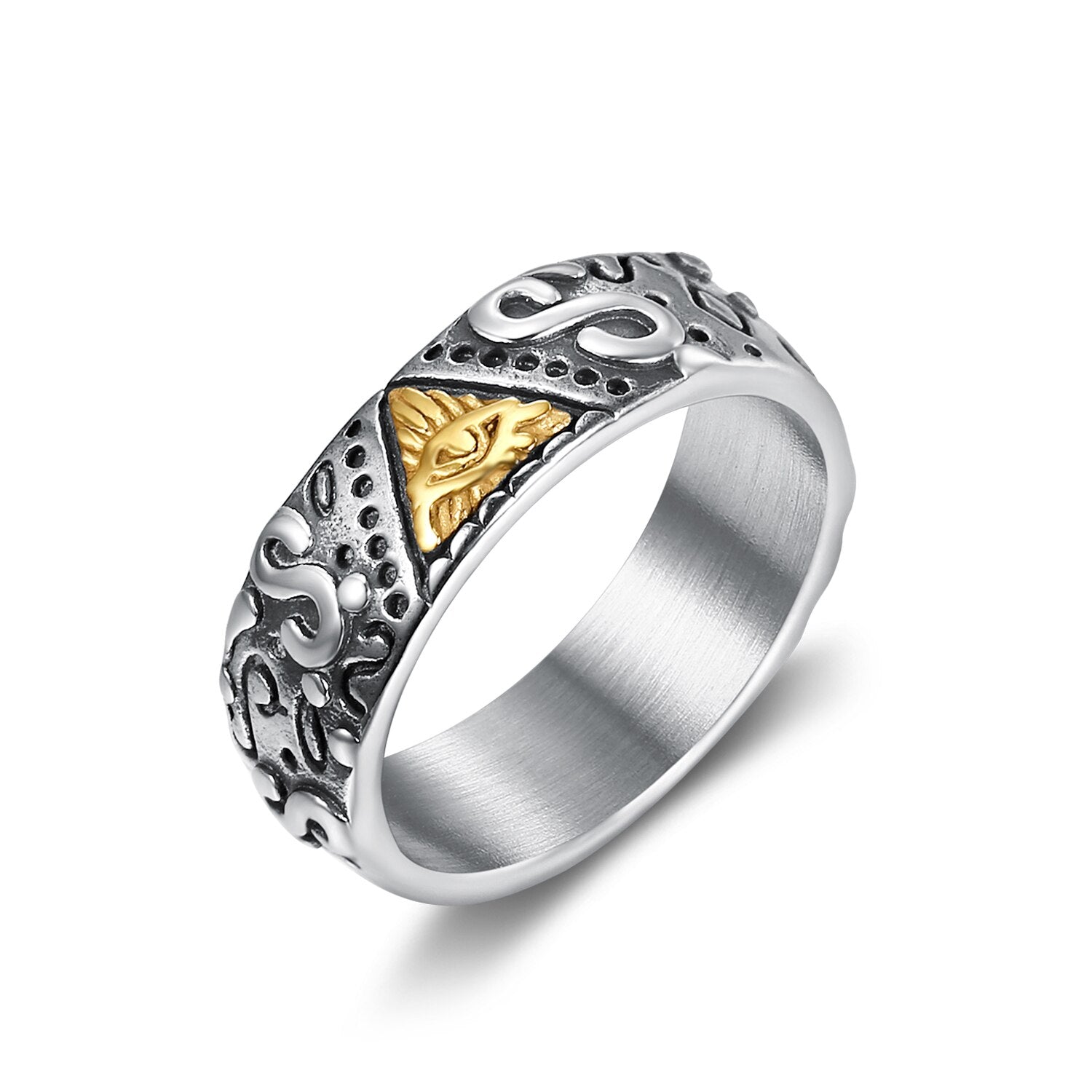 All seeing Pyramid Ring