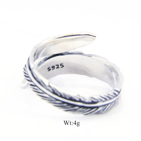 Feather Wrap 925 Ring