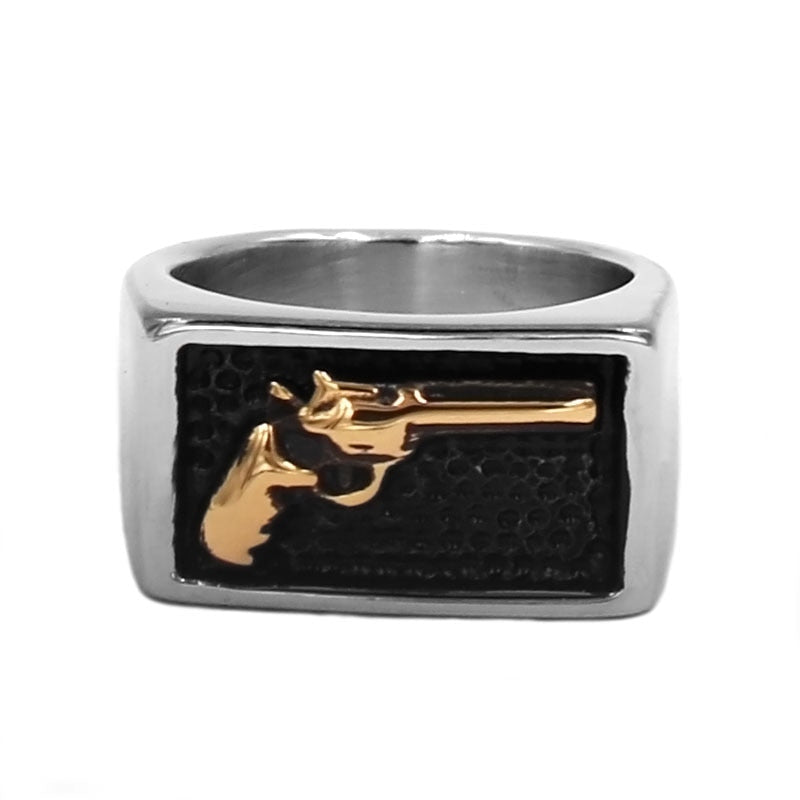 Gold Gun Ring