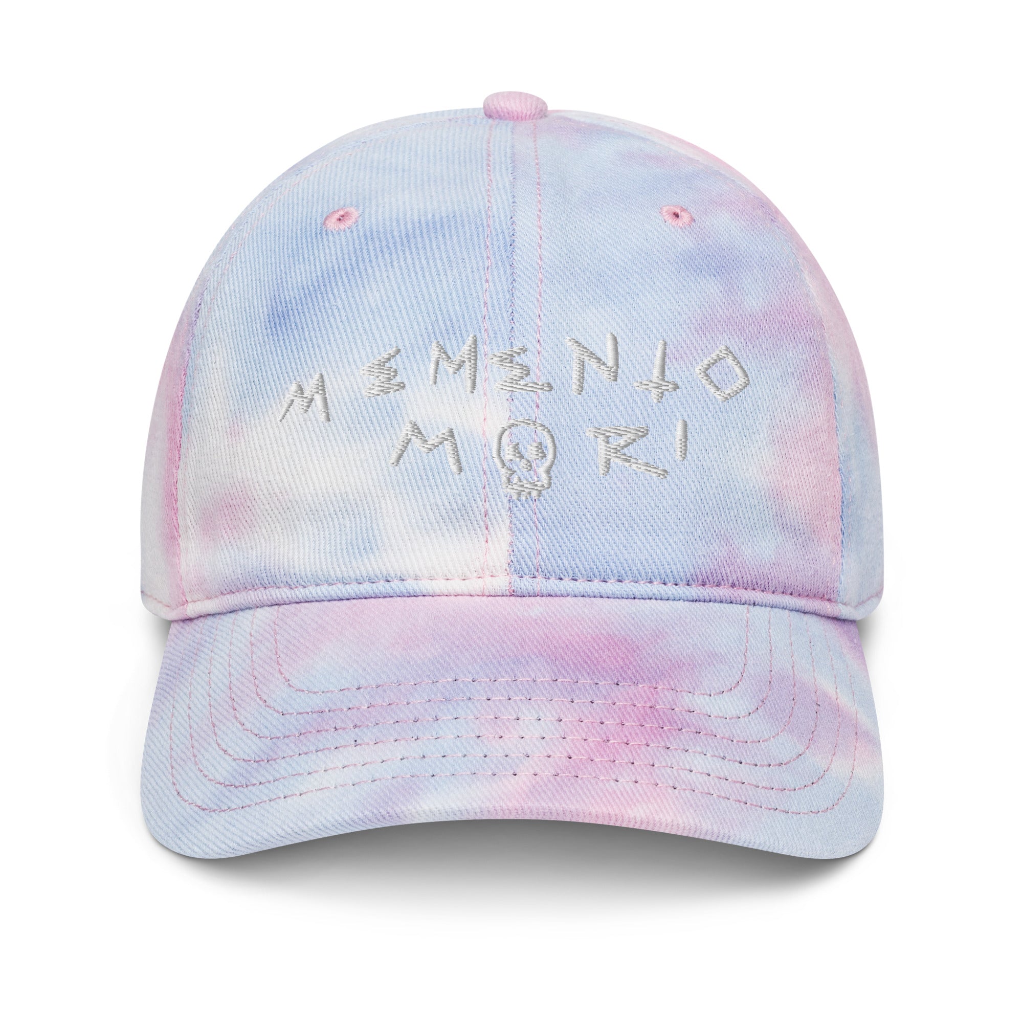 Memento Mori White Tie dye hat