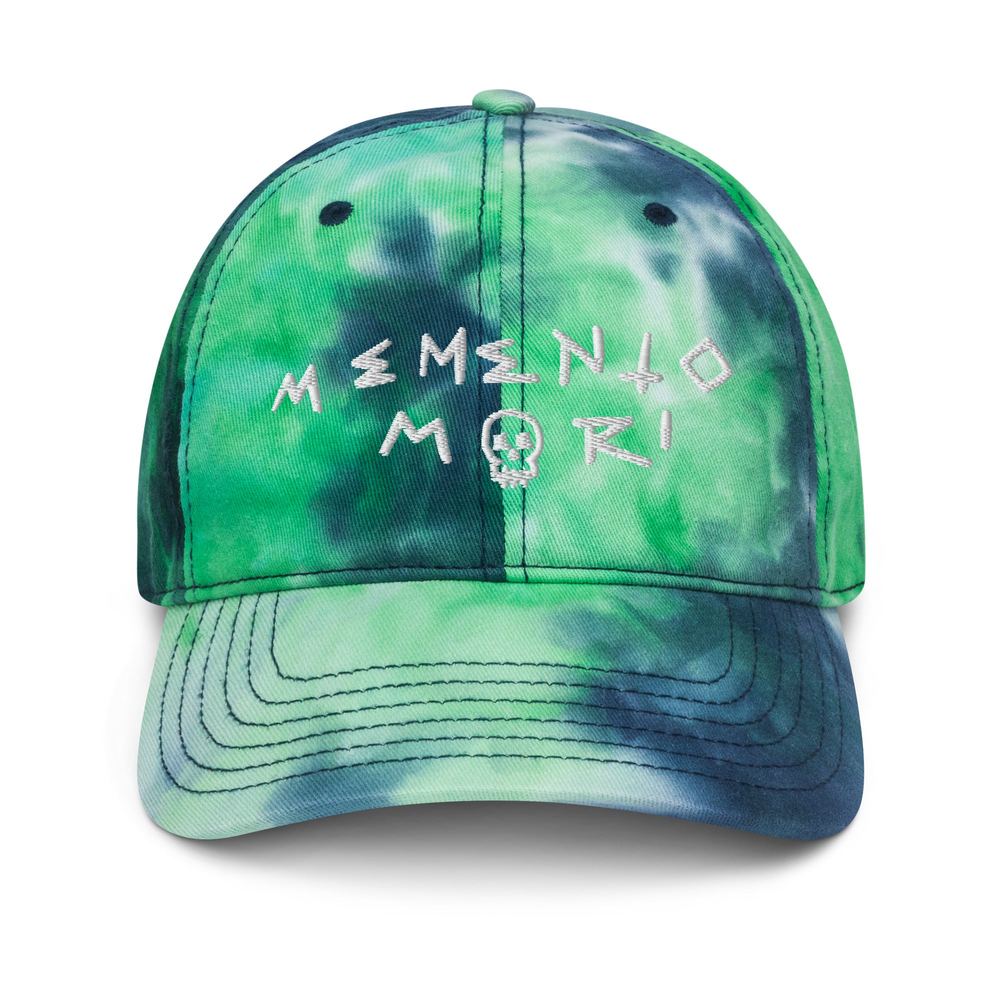 Memento Mori White Tie dye hat