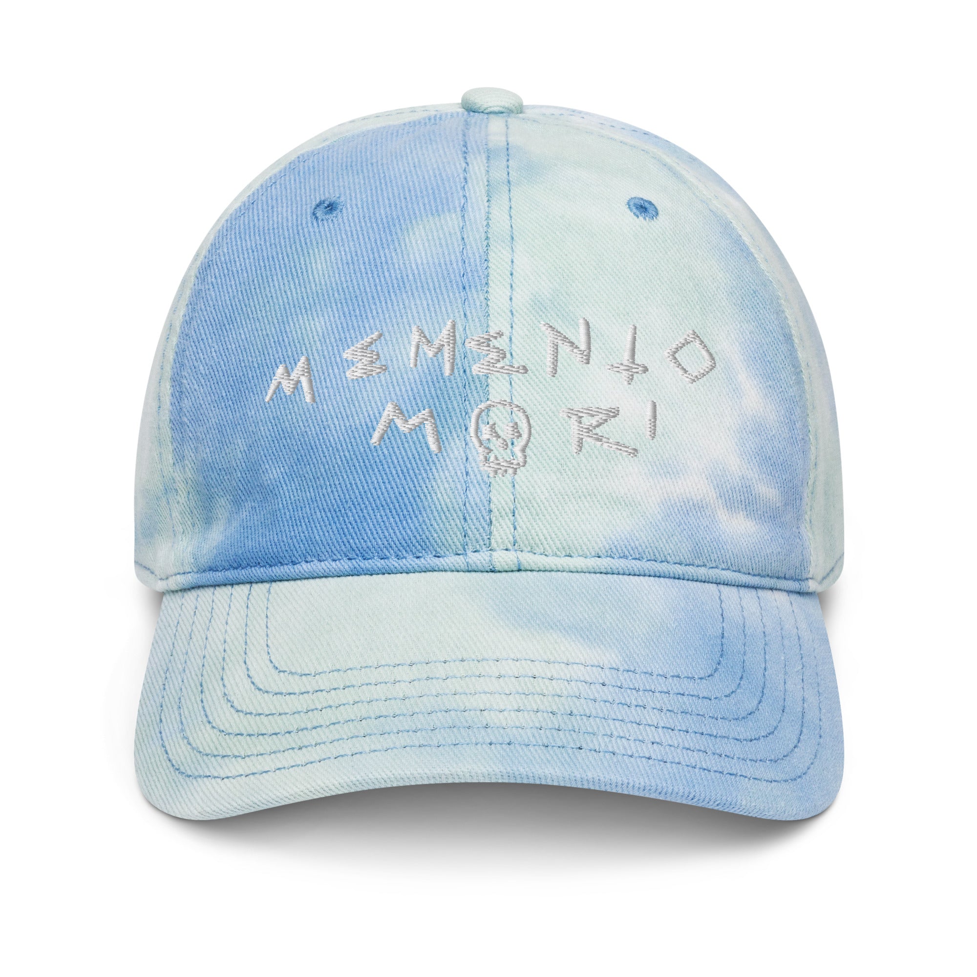 Memento Mori White Tie dye hat