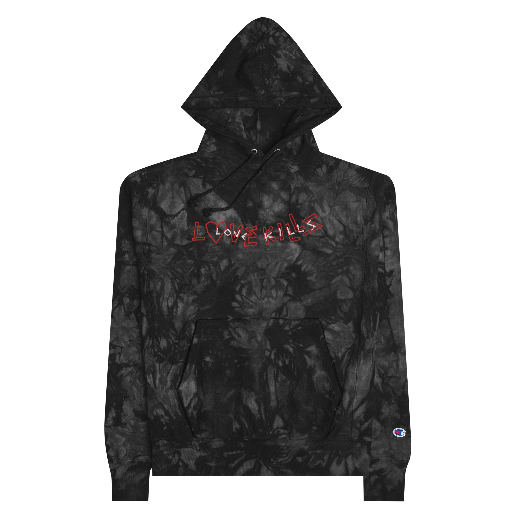 Love Kills Unisex Champion tie-dye hoodie