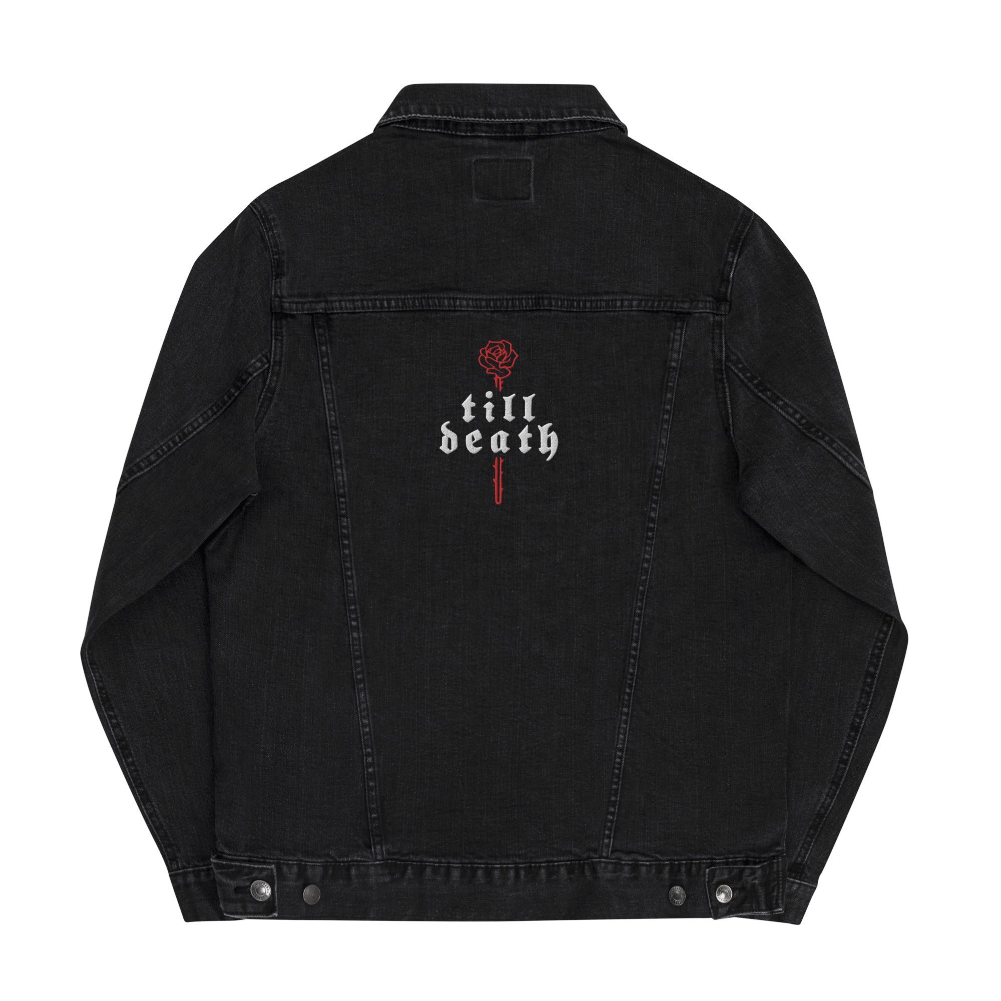 Till Death Rose Unisex denim jacket