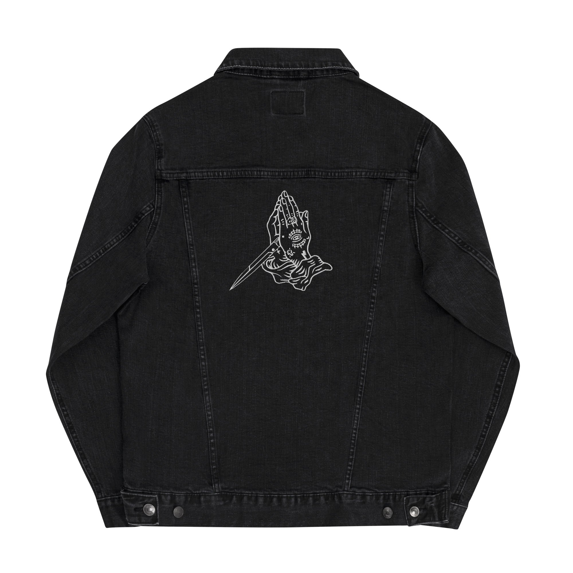 Prayer Hands Unisex denim jacket