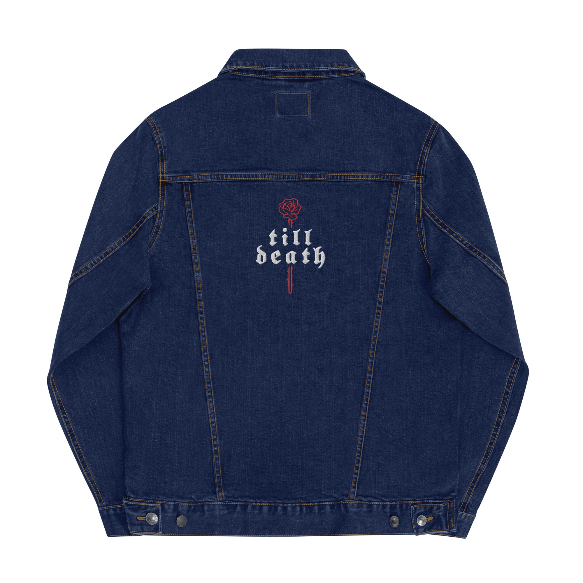 Till Death Rose Unisex denim jacket