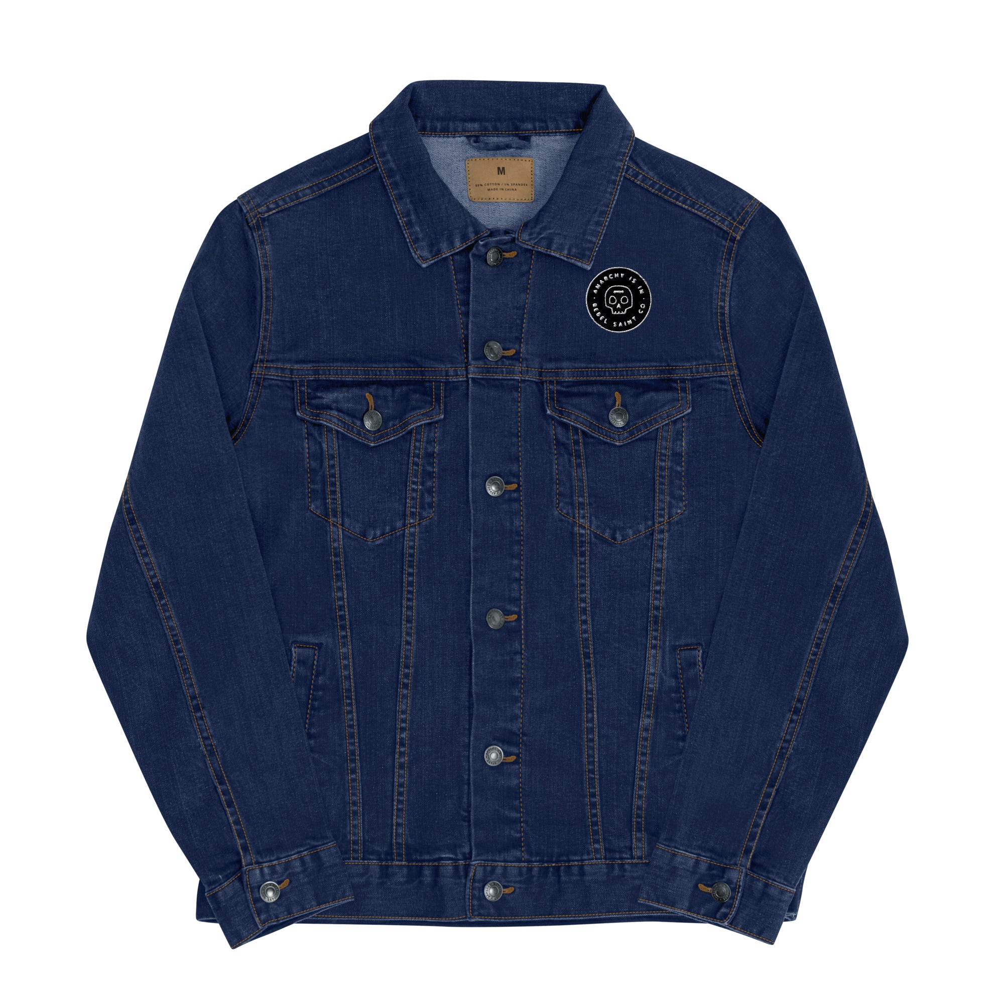 Memento Mori White Unisex denim jacket