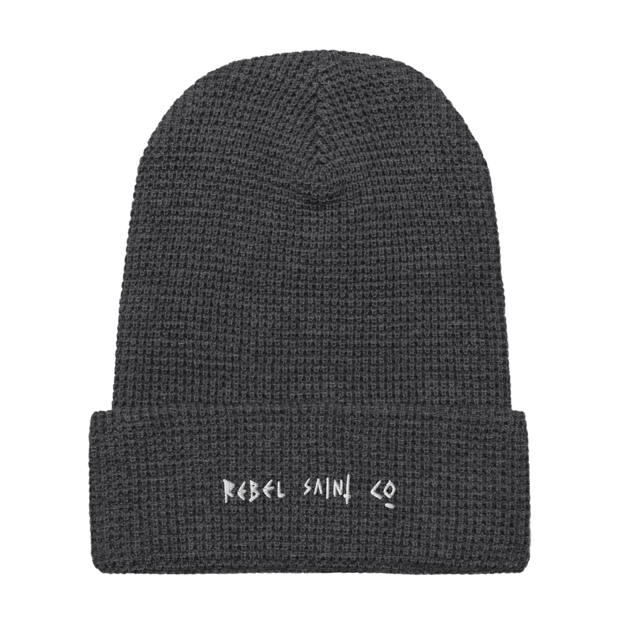 Rebel Saint co White Waffle beanie